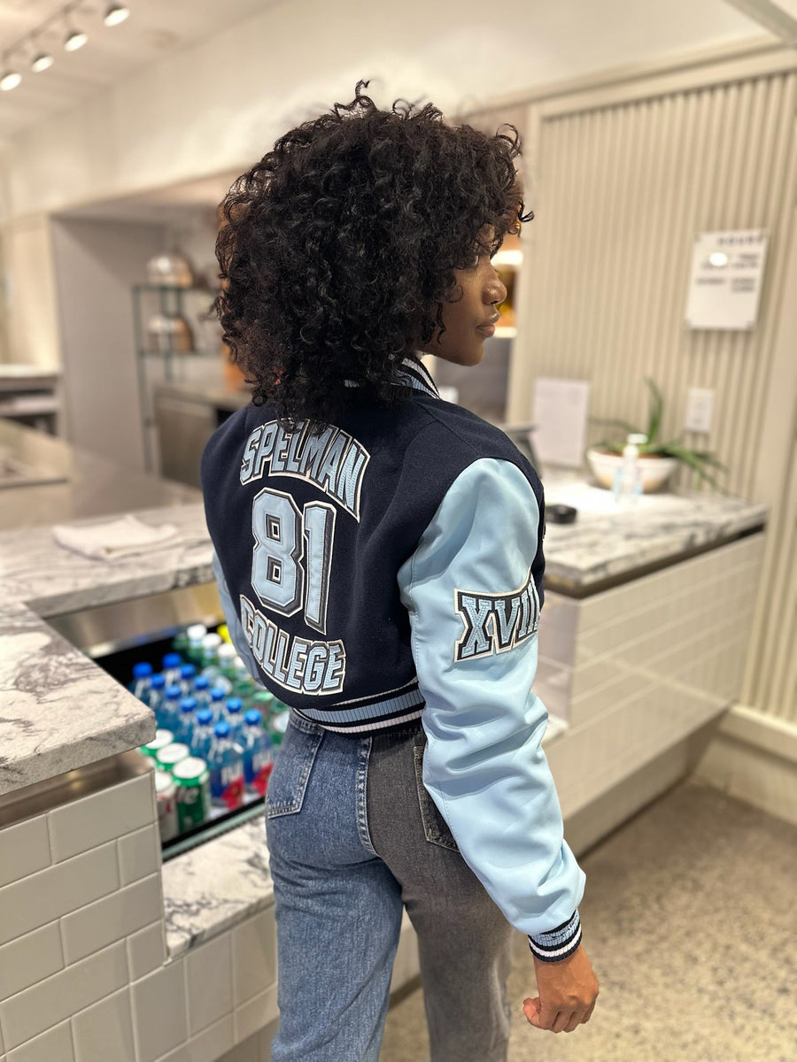 Women) Spelman College Varsity Jacket – Campus Remix