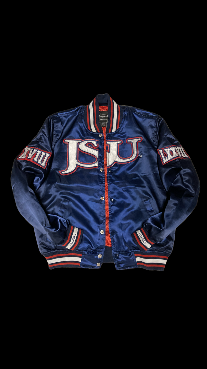 Men) Jackson State University Satin Jacket – Campus Remix