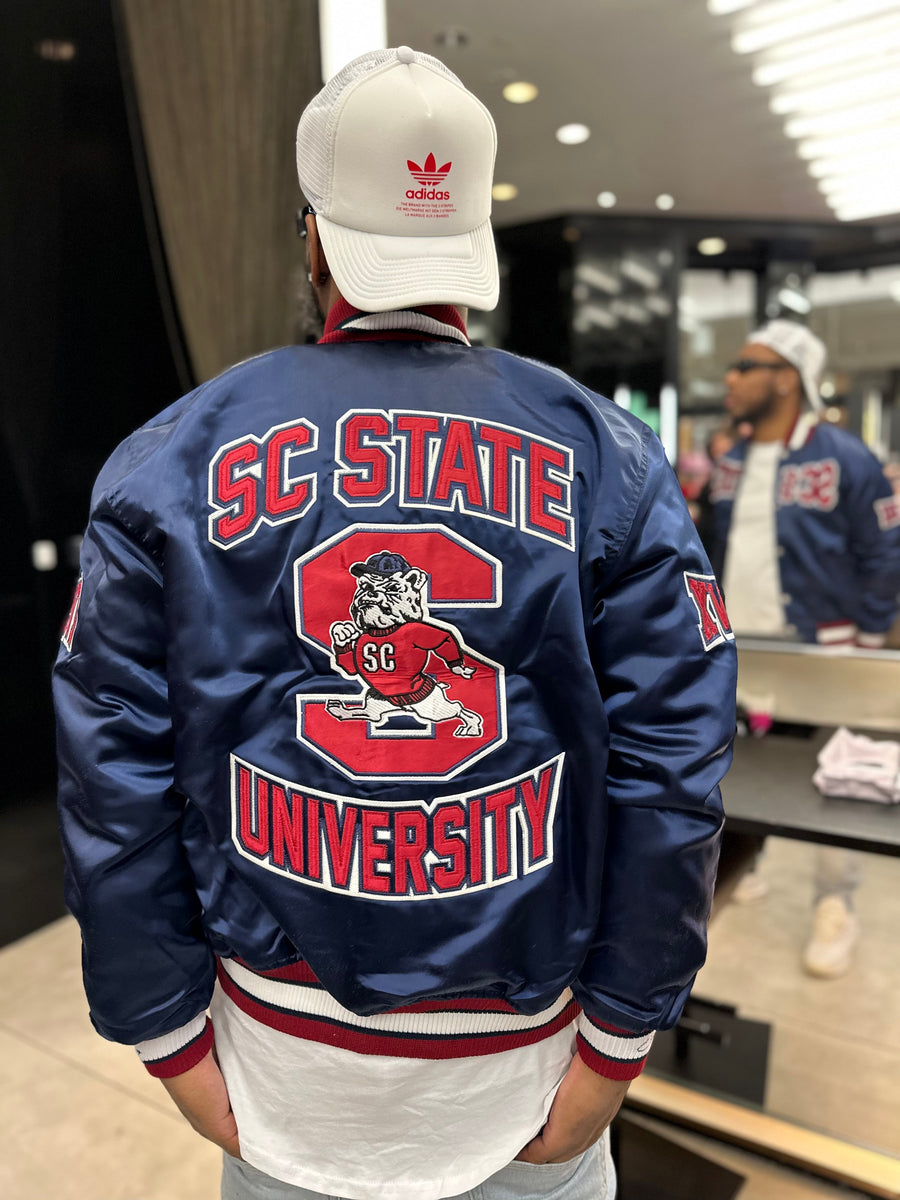 Men) South Carolina State University Satin Jacket – Campus Remix