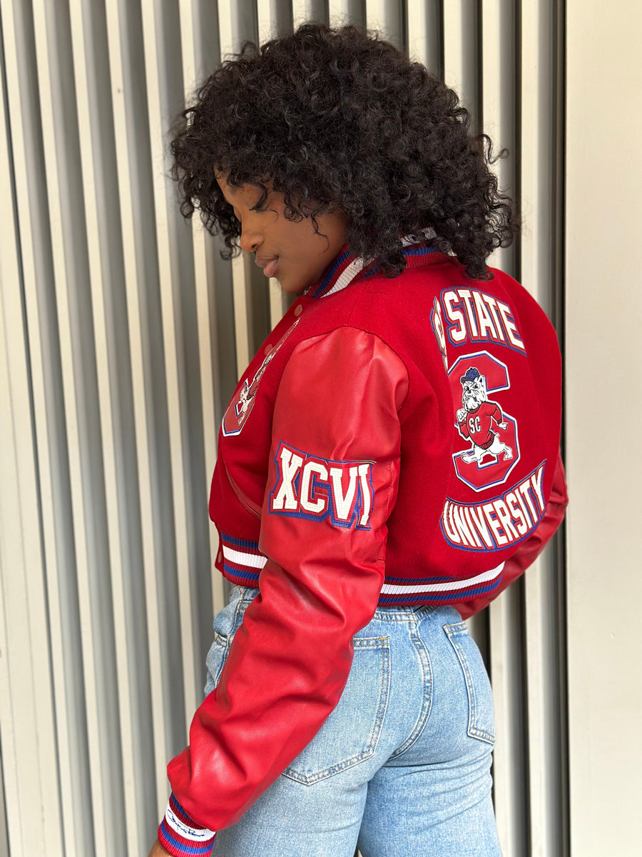 Women) South Carolina State University Varsity Jacket – Campus Remix