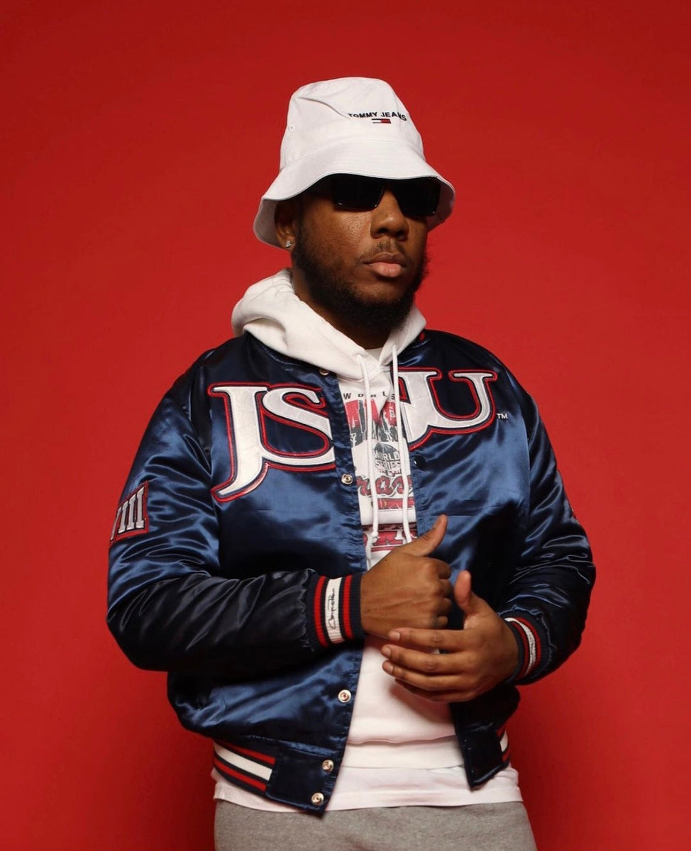 Men) Jackson State University Satin Jacket – Campus Remix