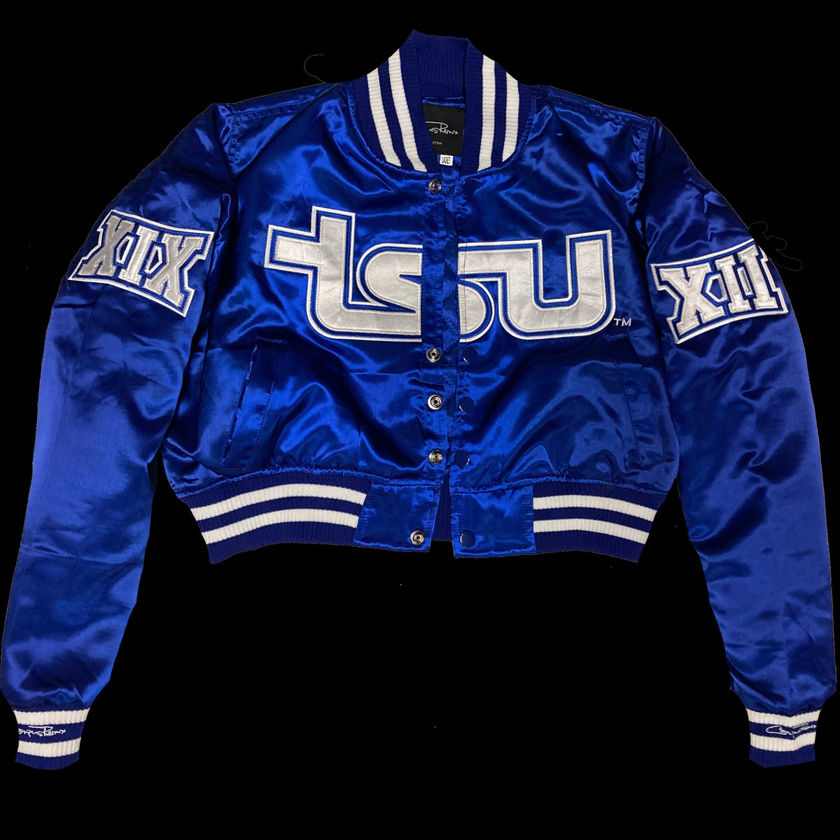 ジャケット COVERNAT Women's satin varsity jacket 5MM430 Women) Tennessee State University Satin Jacket – Campus Remix