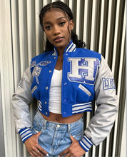 Load image into Gallery viewer, (Women) Hampton University Varsity Jacket