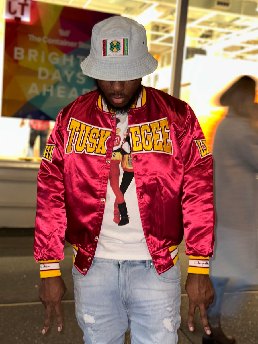 (Men) Tuskegee University Satin Jacket – Campus Remix