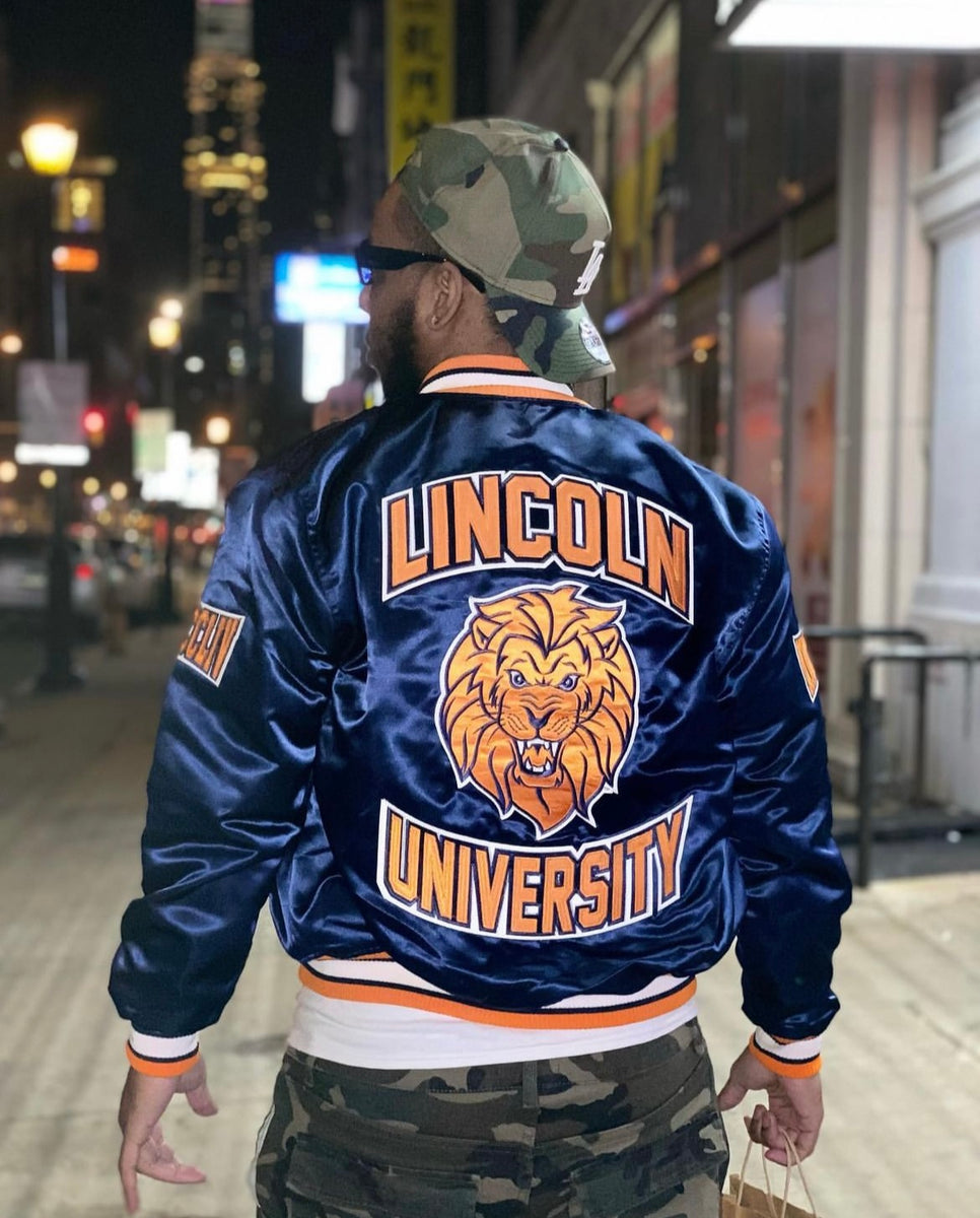 (Men) Lincoln University Satin Jacket