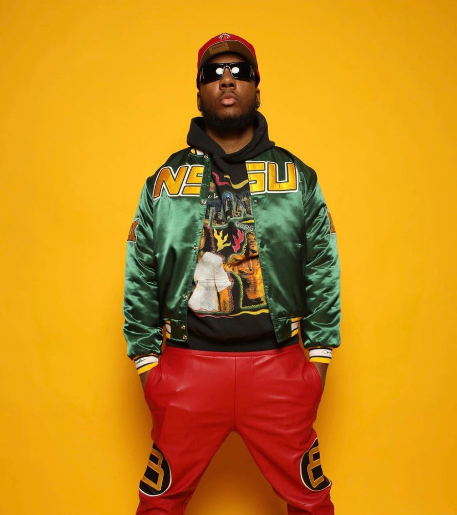 (Men) Norfolk State University Satin Jacket