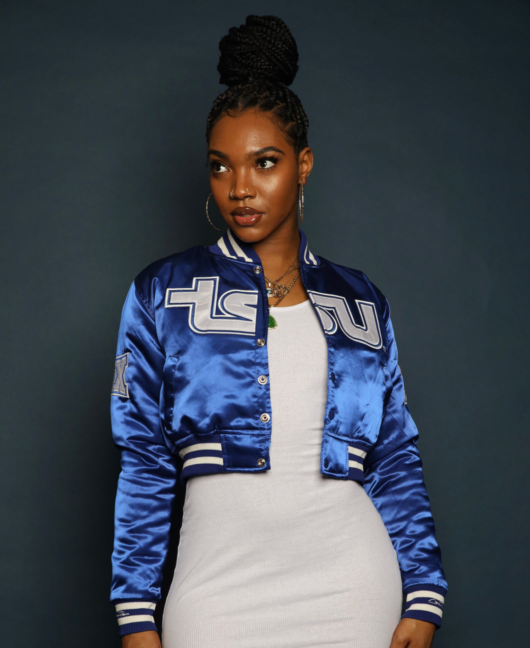 (Women) Tennessee State University Satin Jacket