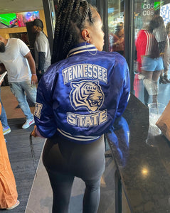 (Women) Tennessee State University Satin Jacket