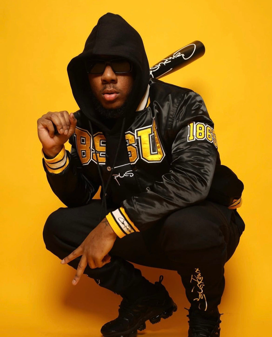 (Men) Bowie State University Satin Jacket
