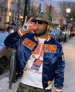 (Men) Lincoln University Satin Jacket