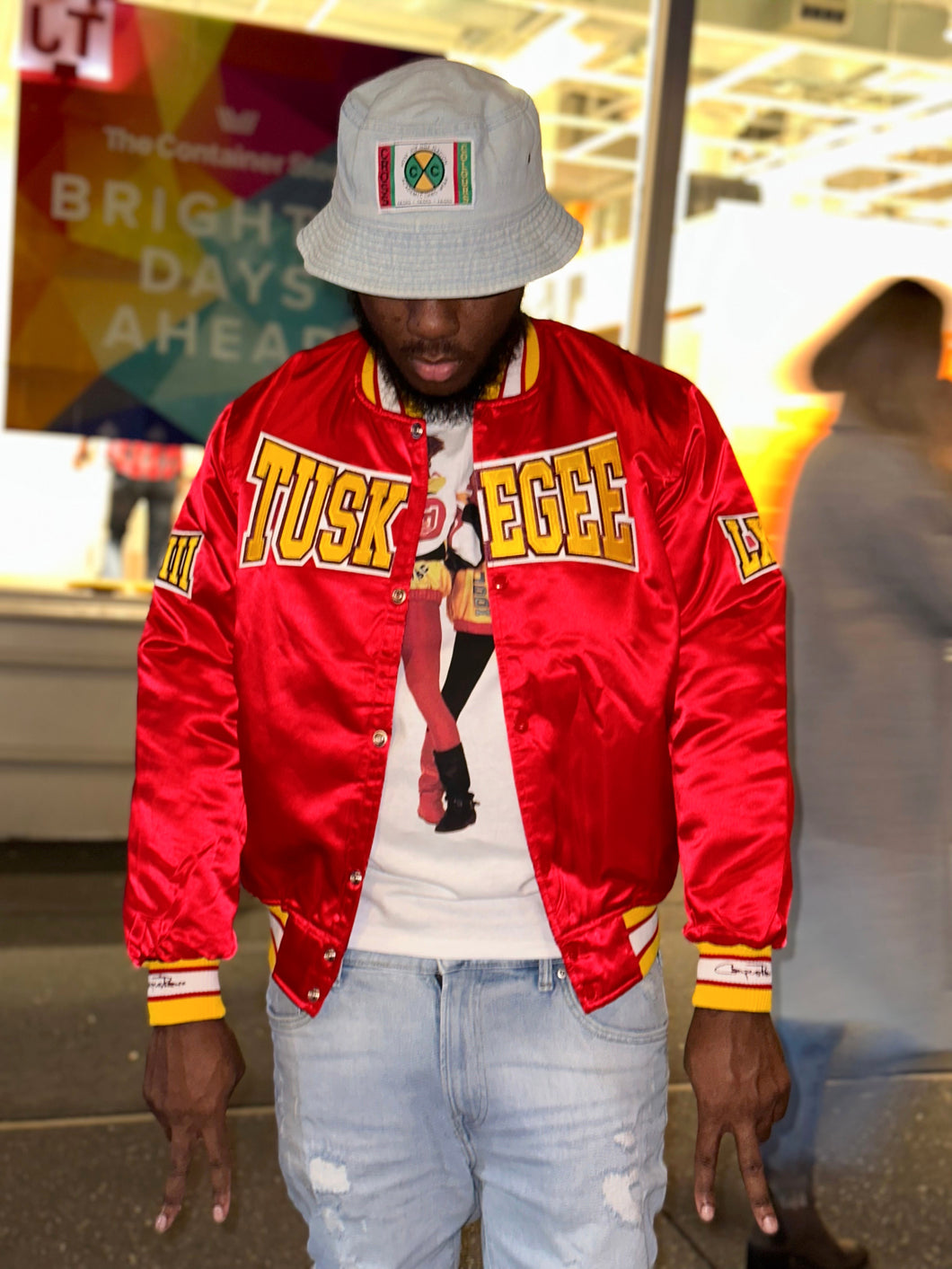 (Men) Tuskegee University Satin Jacket