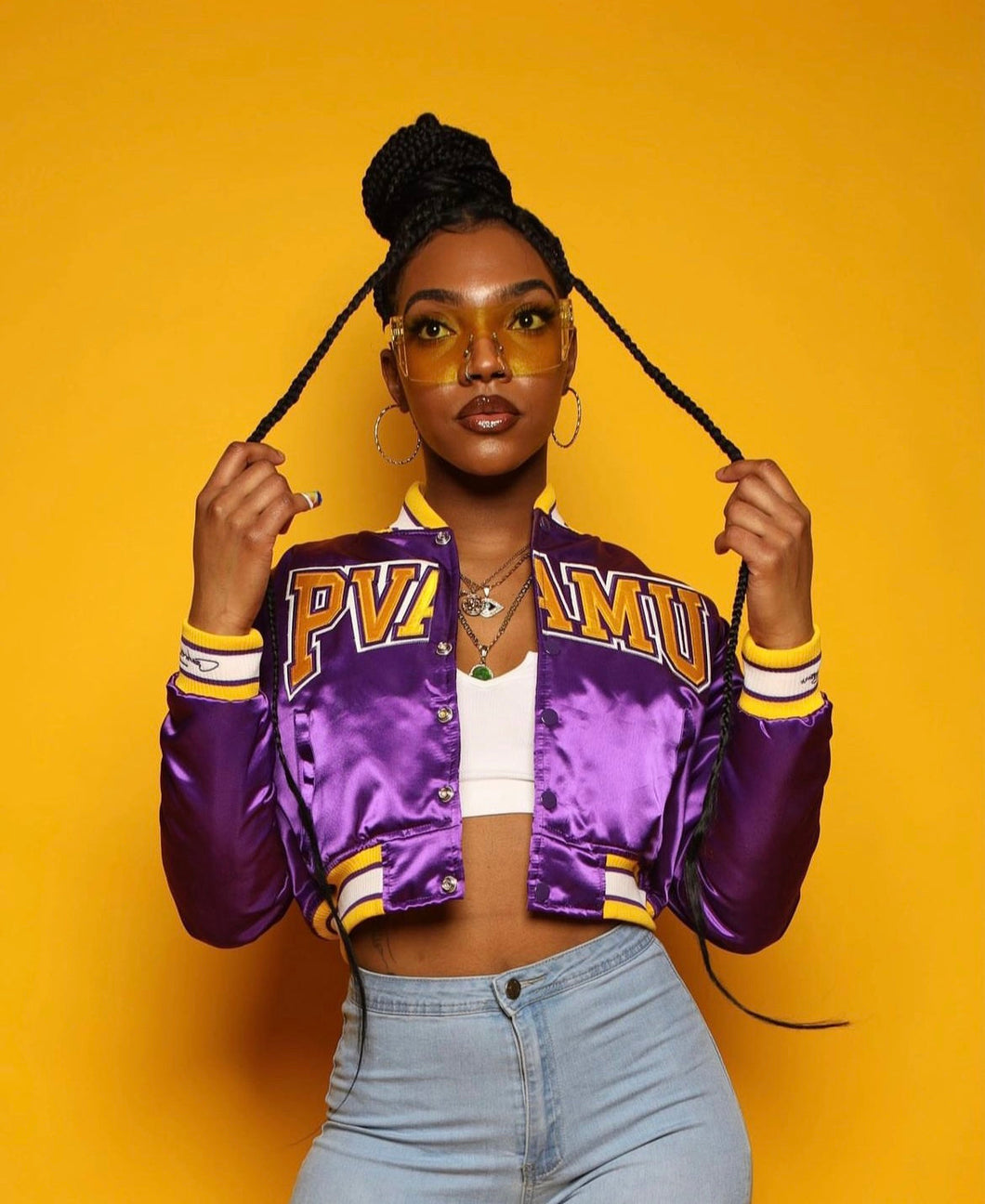 (Women) Prairie View A&M University Satin Jacket