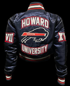 (Women) Howard University Satin Jacket – Campus Remix