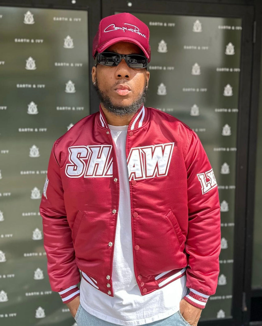 (Men) Shaw University Satin Jacket