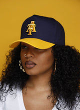 Load image into Gallery viewer, North Carolina A&amp;T State University (Navy &amp; Yellow) SnapBack