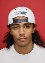 Load image into Gallery viewer, Howard University (White &amp; Navy) SnapBack