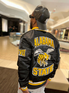 (Men) Alabama State University Satin Jacket