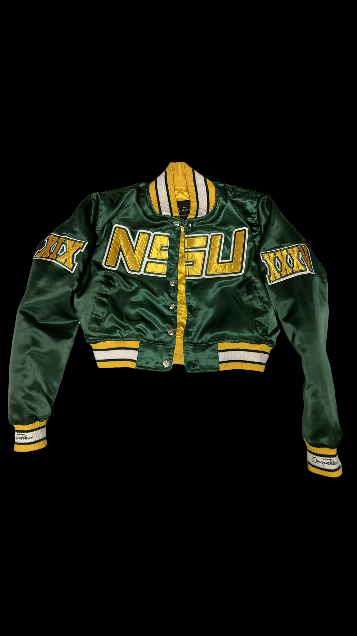 Green Norfolk State University Varsity Jacket - Maker of Jacket