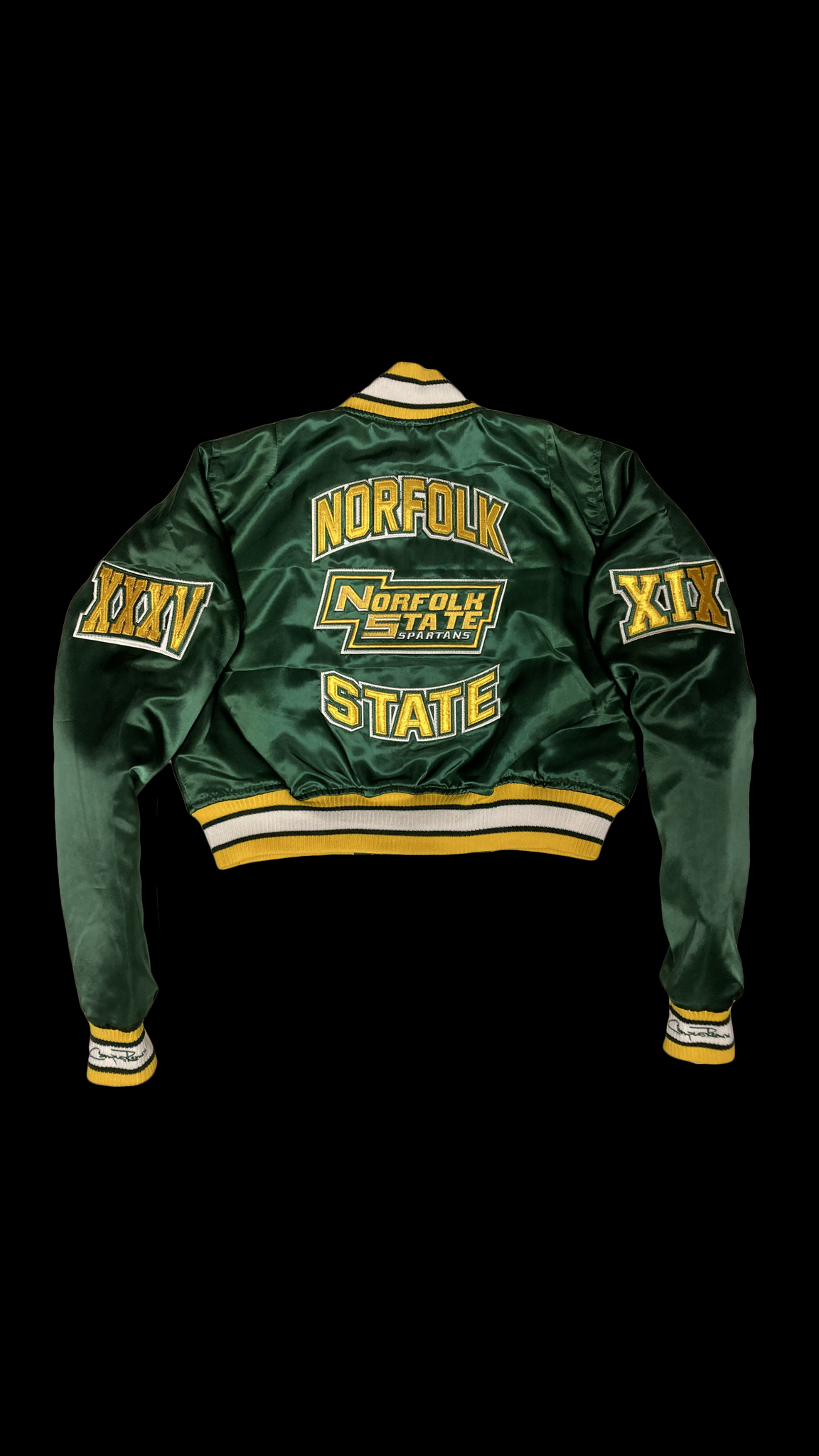 Green Norfolk State University Varsity Jacket - Maker of Jacket