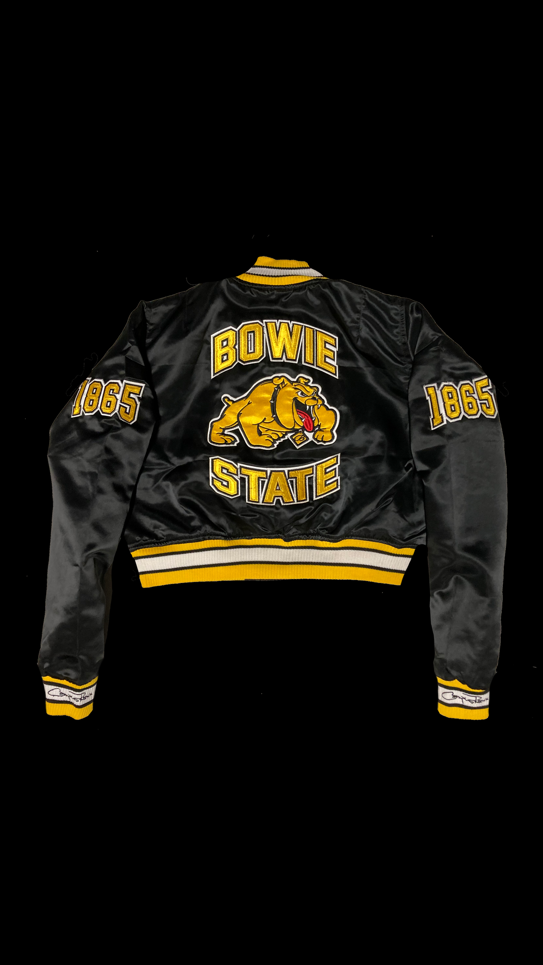 (Women) Bowie State University Satin Jacket – Campus Remix