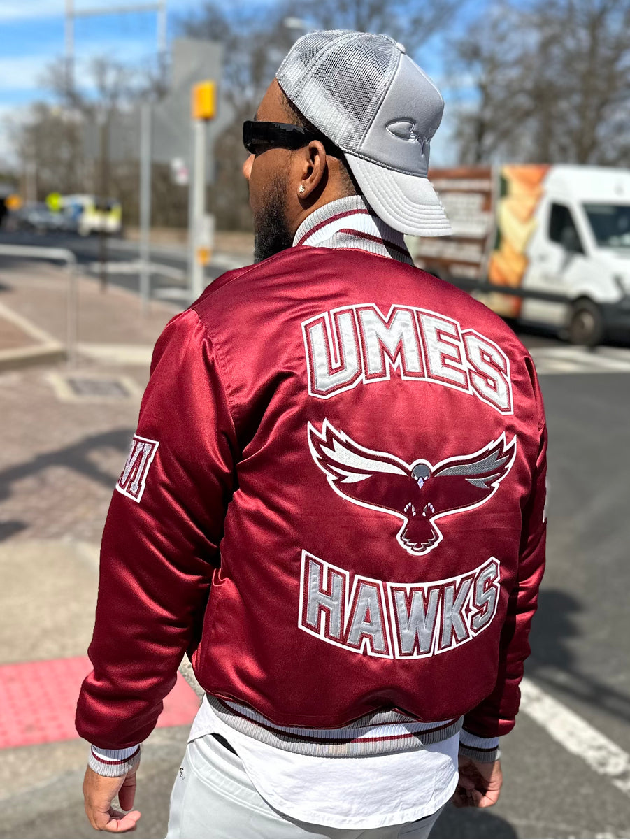 University Of Maryland Eastern Shore Satin Jacket – Campus Remix